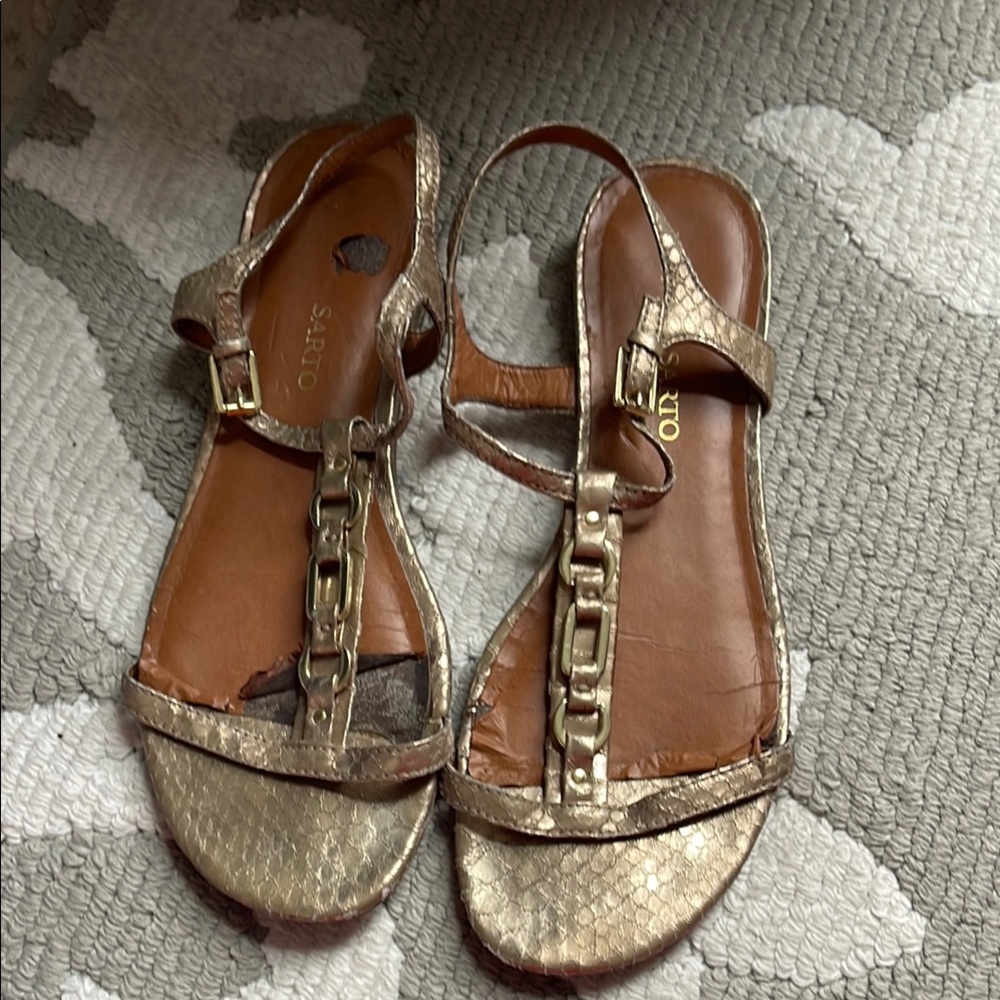 Women's Gold Sandals